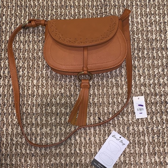 Cognac colored cross body/waist bag - Picture 3 of 7